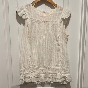 Matilda Jane Cream Flutter Sleeve Dress